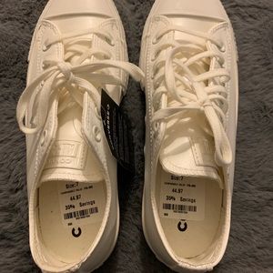 white leather platform converse